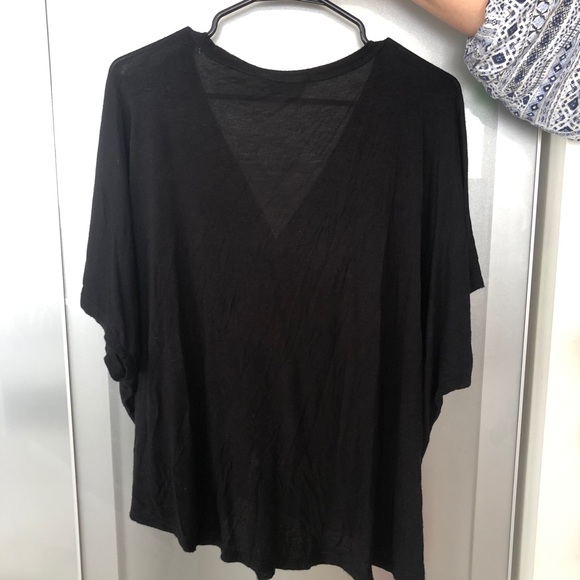 Black Button Down Blouse - Picture 2 of 3